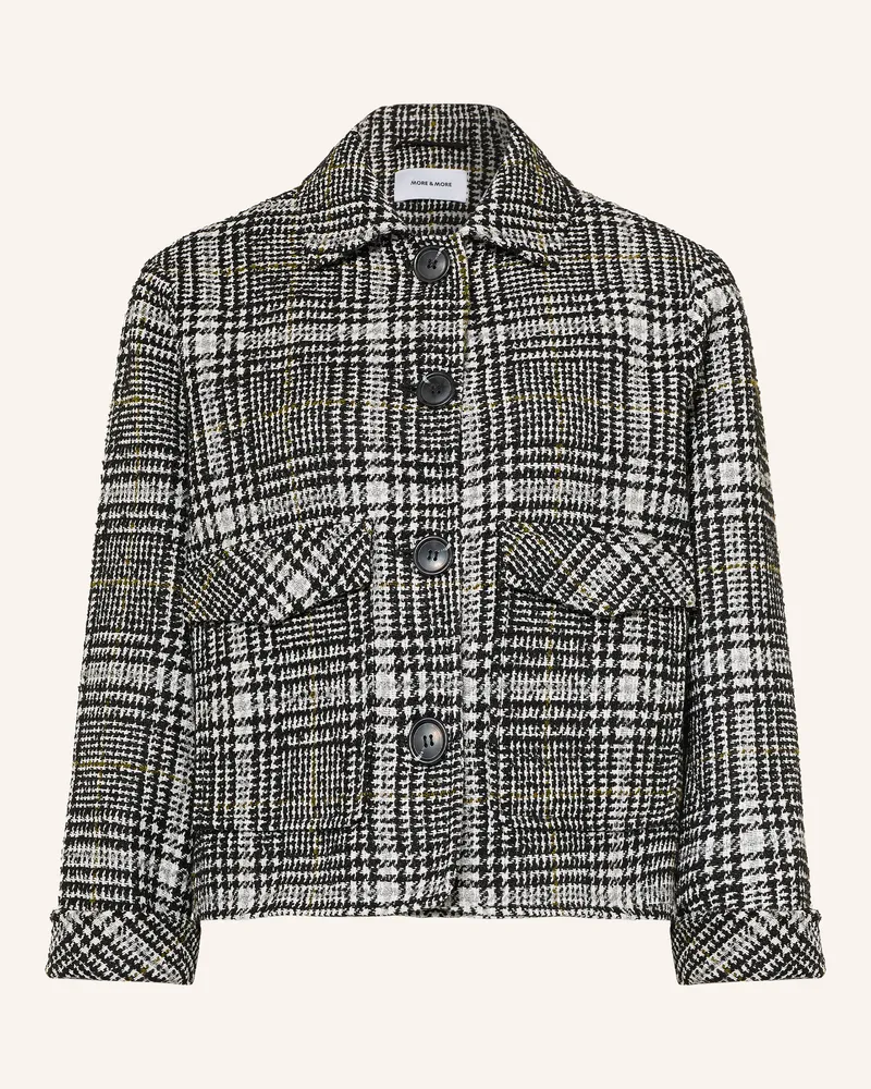 More & More Kastenjacke Aus Tweed schwarz Schwarz