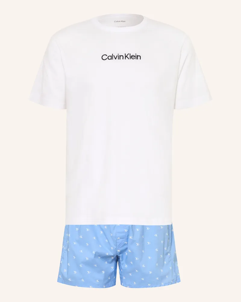 Calvin Klein Shorty-Schlafanzug weiss Weiss