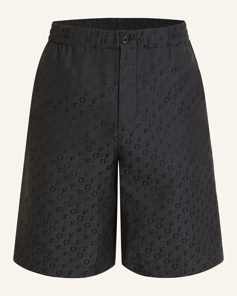 OFF-WHITE Shorts mit Seide Schwarz