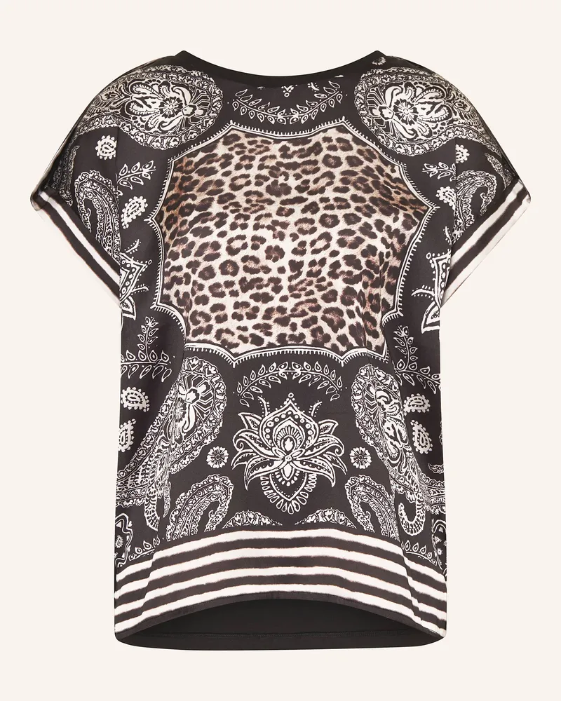 MARC AUREL Blusenshirt im Materialmix Cognac