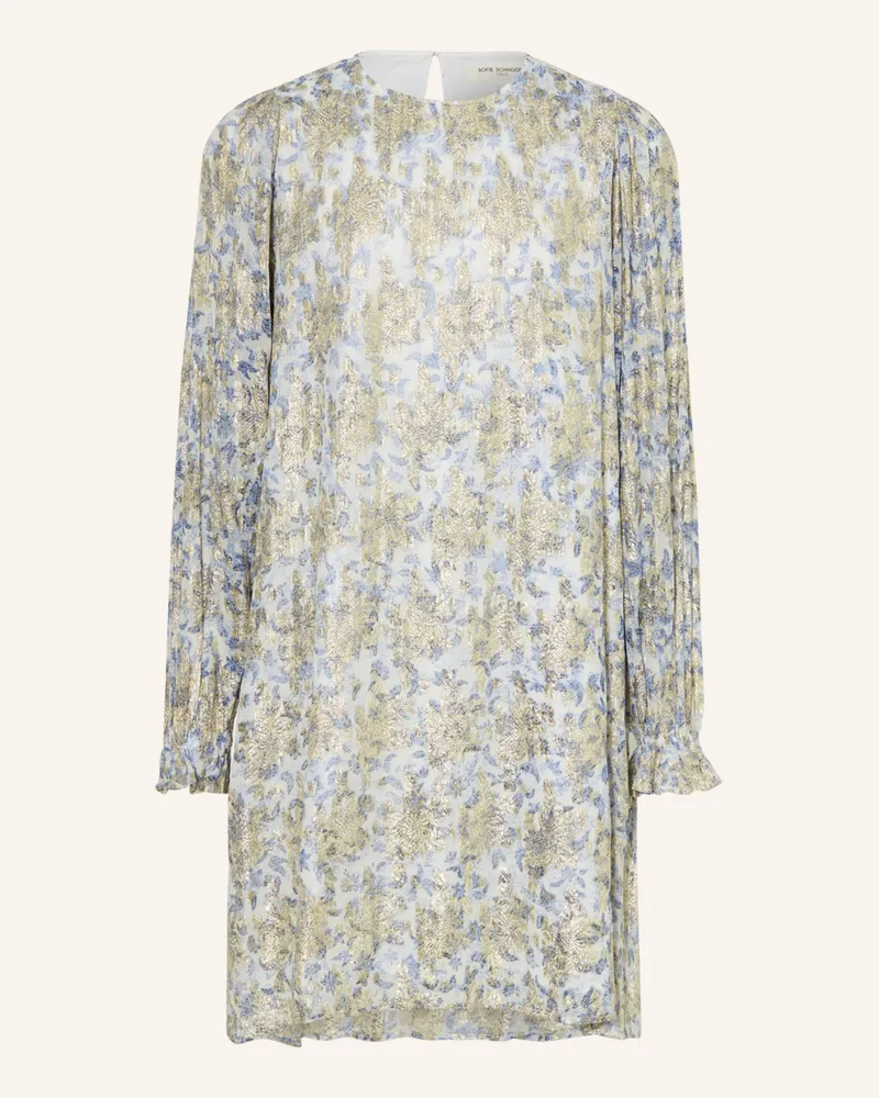 Sofie Schnoor Kleid mit Glitzergarn Blau