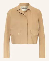 Herno Cropped-Blazer Beige