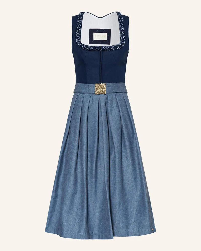 AlpenHERZ Leinendirndl AMANDO Dunkelblau