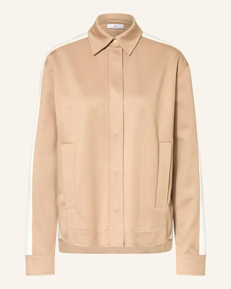 Riani Sweatjacke Mit Galonstreifen beige Camel