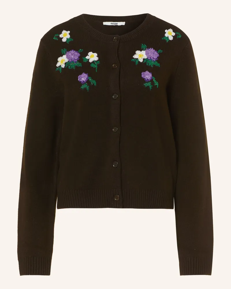 Maje Strickjacke braun Dunkelbraun