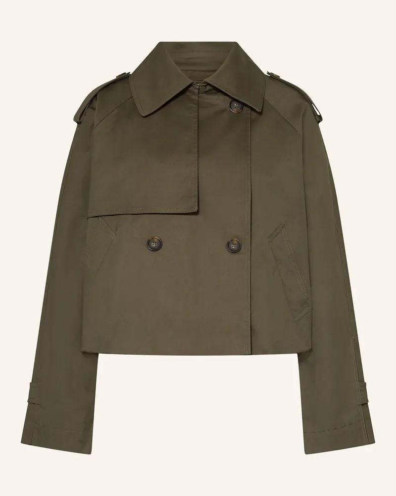 OPUS Cropped-Trenchcoat HAWENA Oliv