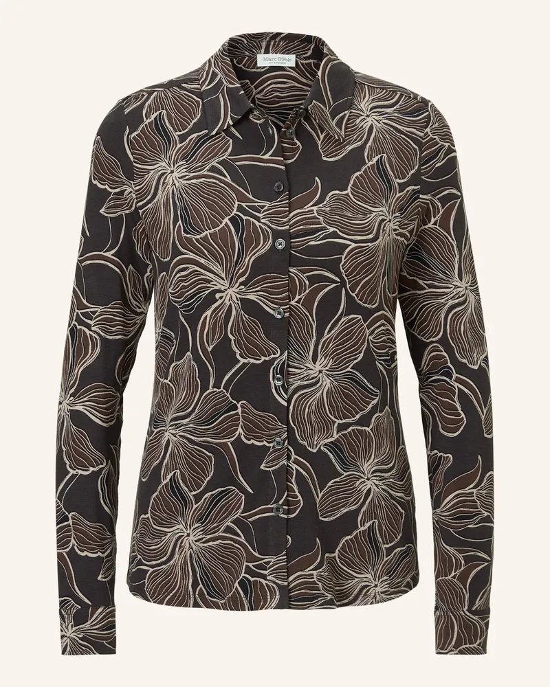 Marc O'Polo Jerseybluse Dunkelgrau