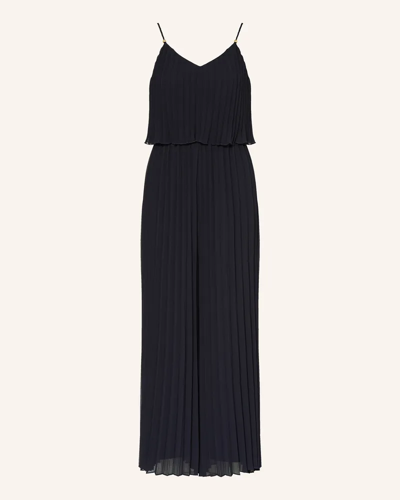 Apart Jumpsuit mit Plissees Dunkelblau