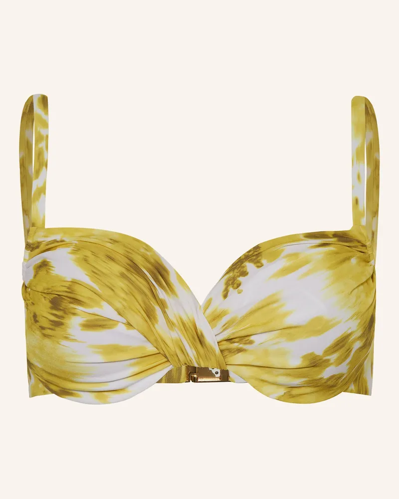 Maryan Mehlhorn Bügel-Bikini-Top Soft Focus Florals gelb Gelb