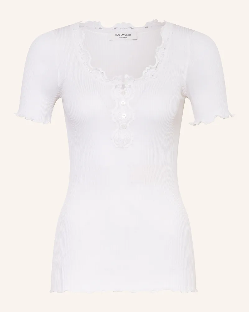 Rosemunde T-Shirt BEATHA mit Seide Weiss