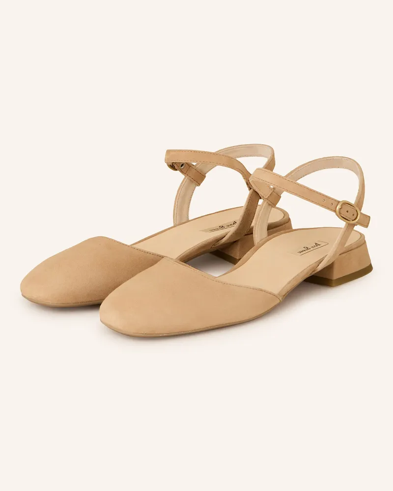 paul green Slingballerinas beige Camel
