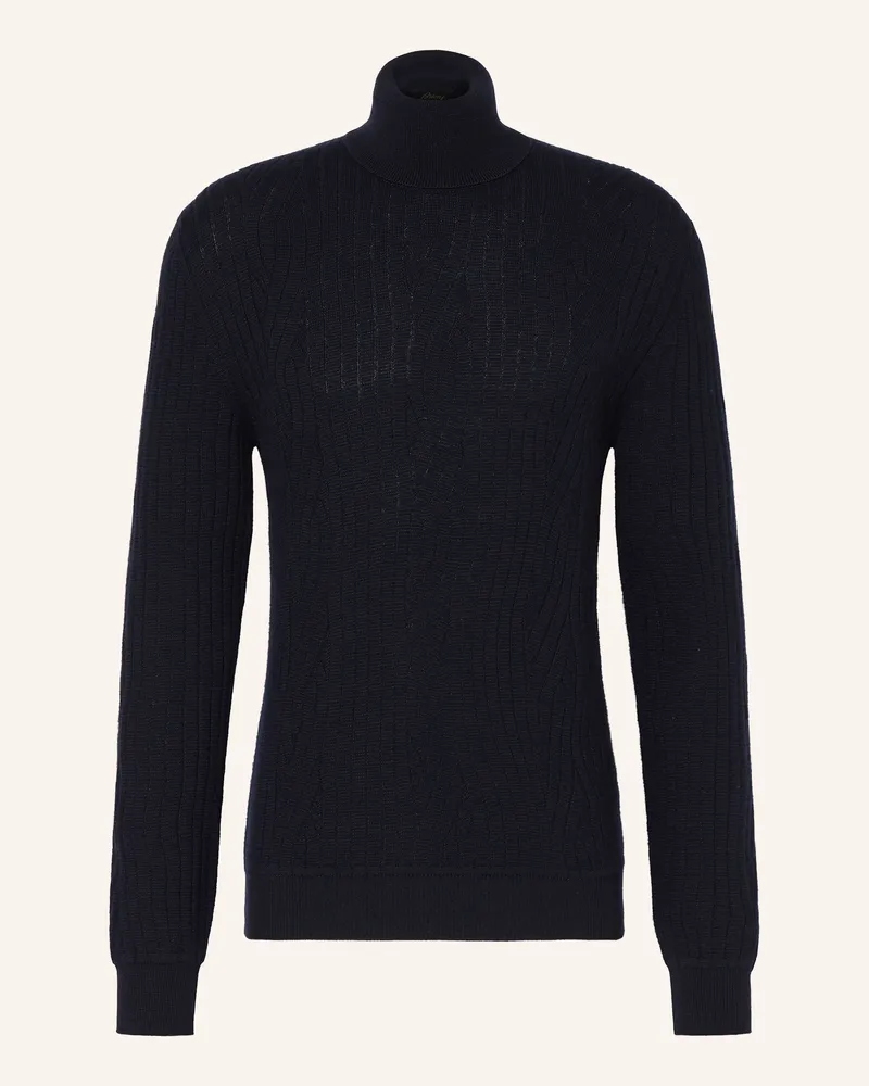 Brioni Rollkragenpullover Dunkelblau