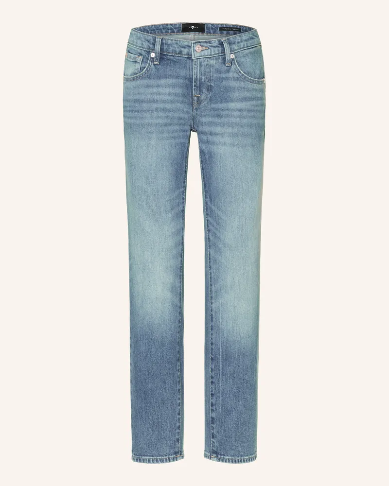 7 for all mankind Straight Jeans Low Cigarette blau 43z