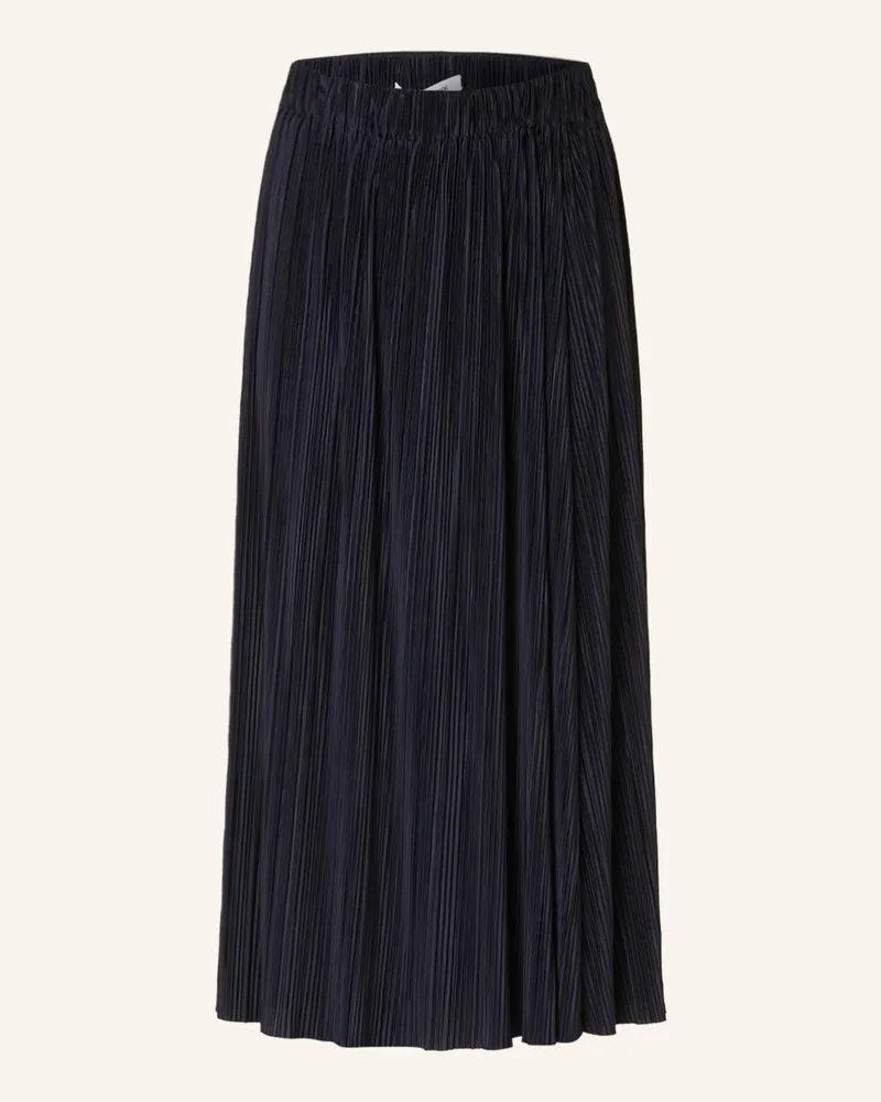 Samsøe & Samsøe Plisseerock Uma blau Dunkelblau
