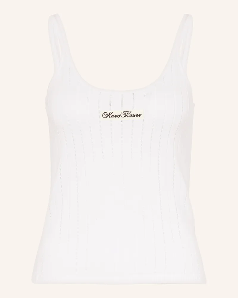 Karo Kauer Stricktop Weiss