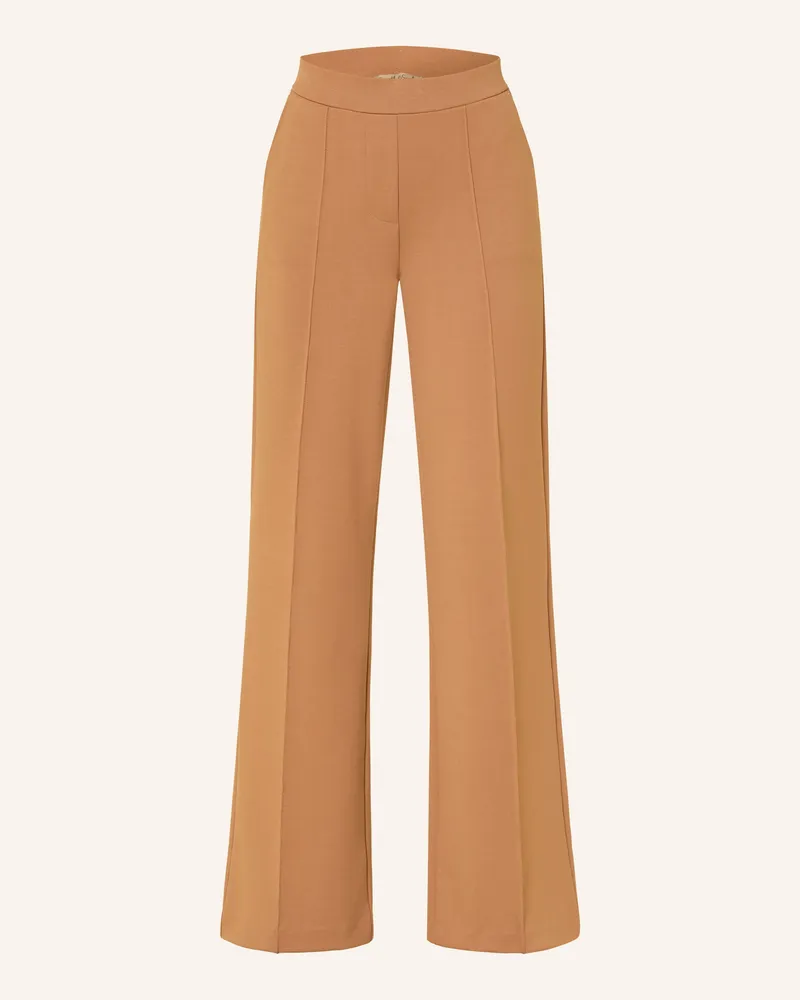 Smith & Soul Marlenehose Aus Jersey braun Cognac