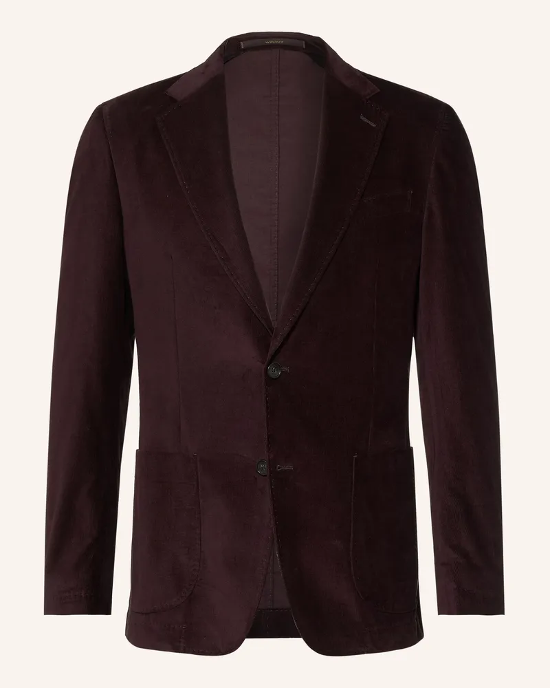windsor. Anzugsakko Giro Shaped Fit Aus Cord rot 630