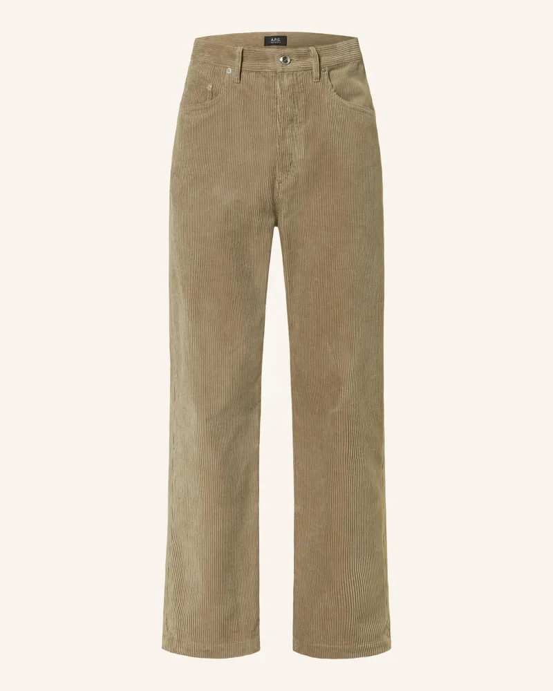 A.P.C. Cordhose ACHILLE Regular Fit Beige
