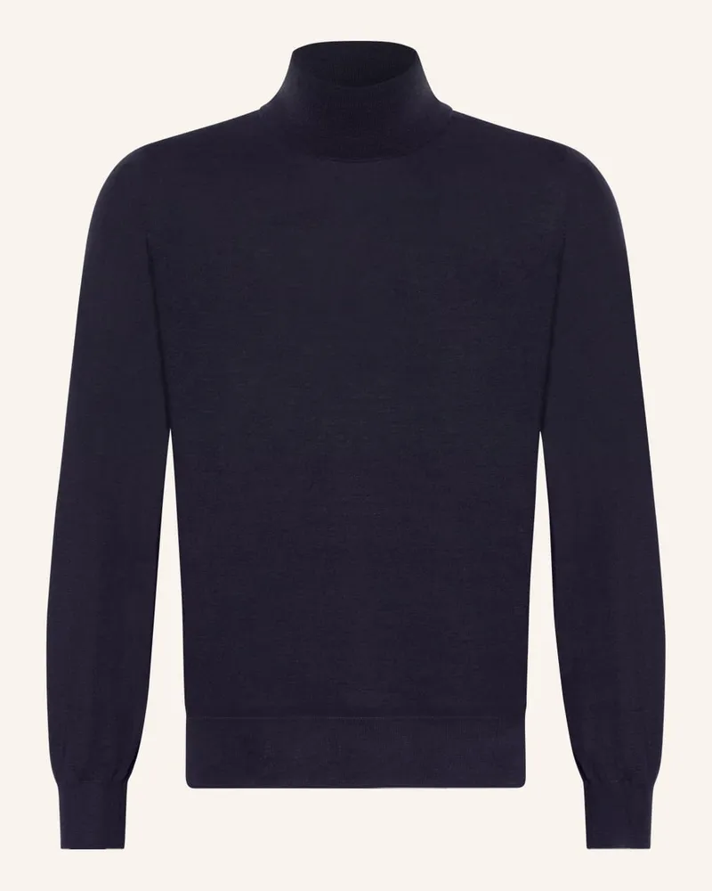 Brunello Cucinelli Rollkragenpullover Blau