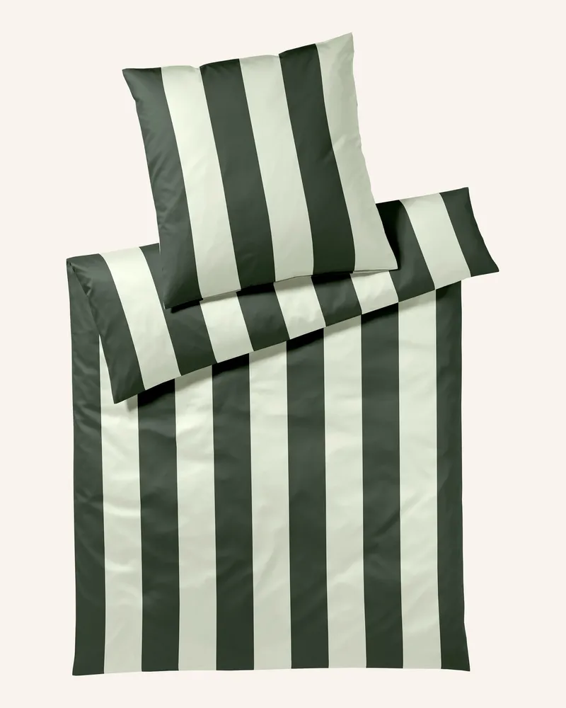 elegante Bettwäsche Duo gruen Grün
