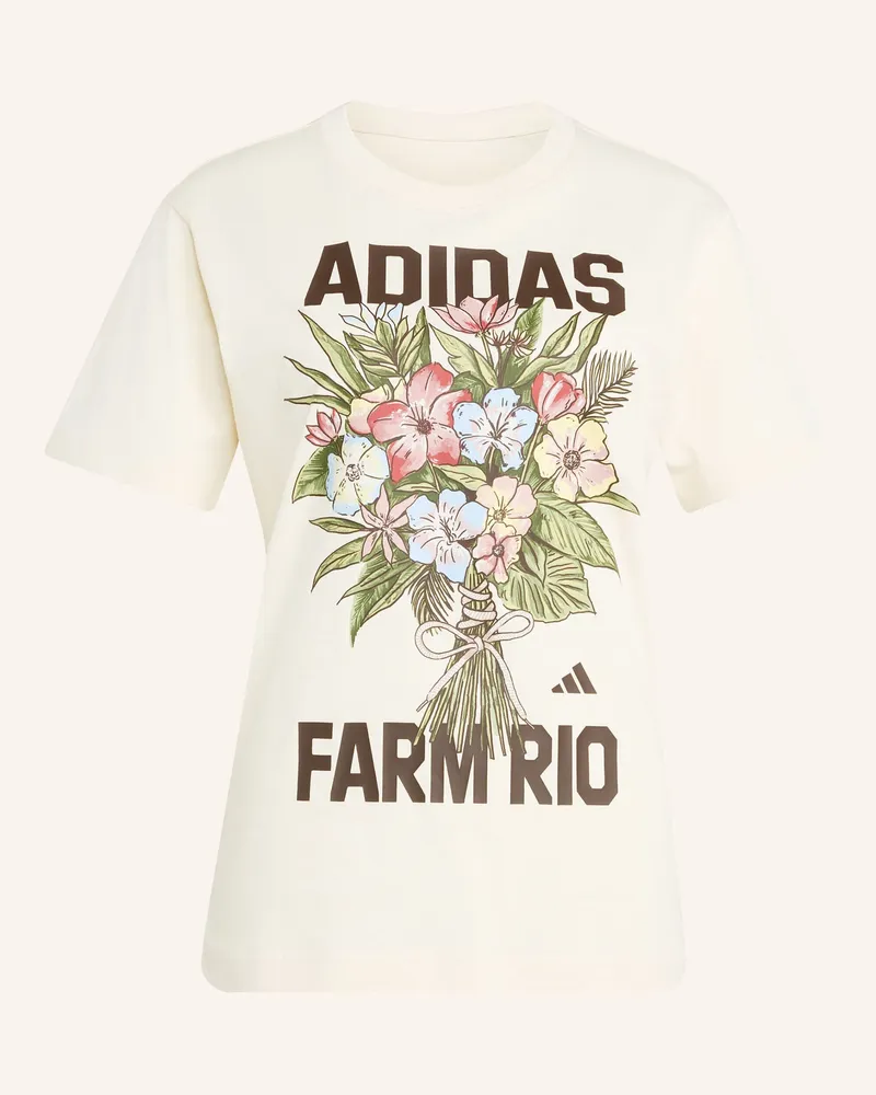 adidas Adidas X Farm Rio Grafik-T-Shirt beige Ecru