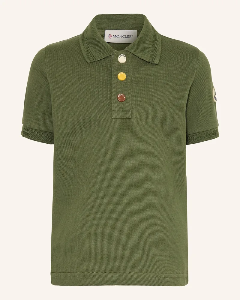 Moncler Piqué-Poloshirt Grün
