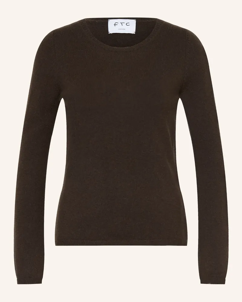 FTC Cashmere Cashmere-Pullover braun Dunkelbraun