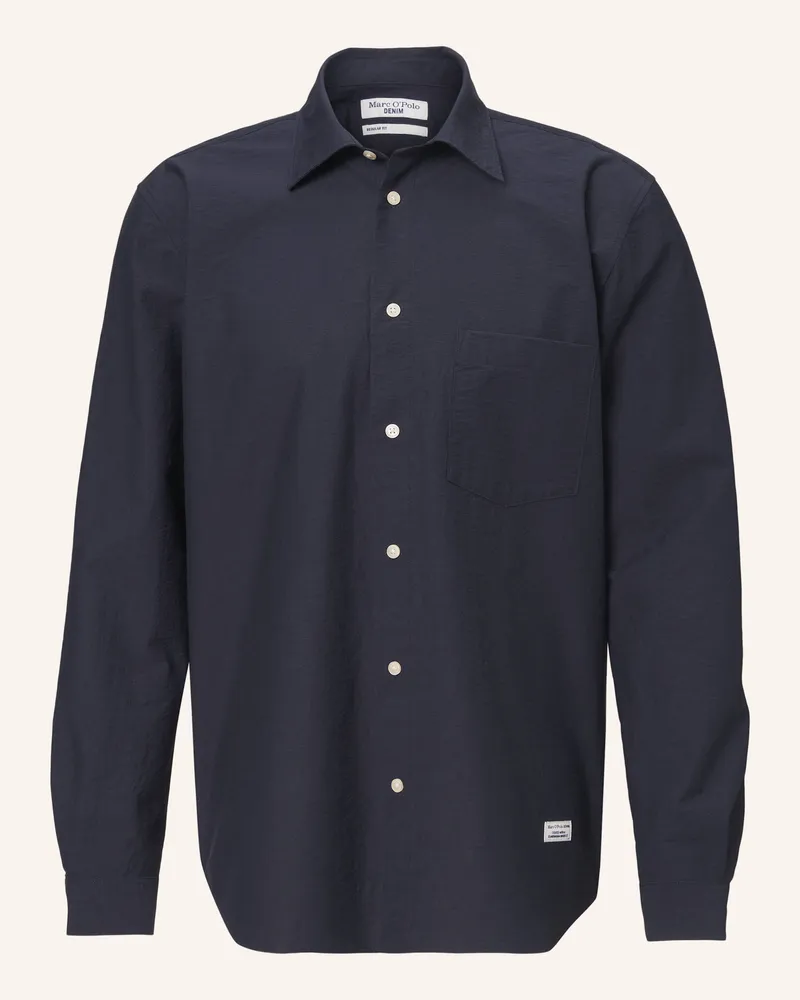 Marc O'Polo Hemd Dunkelblau