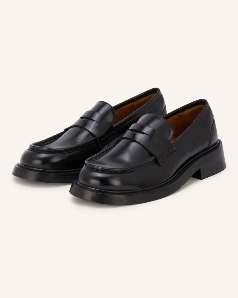 Billi Bi Penny-Loafer schwarz Schwarz