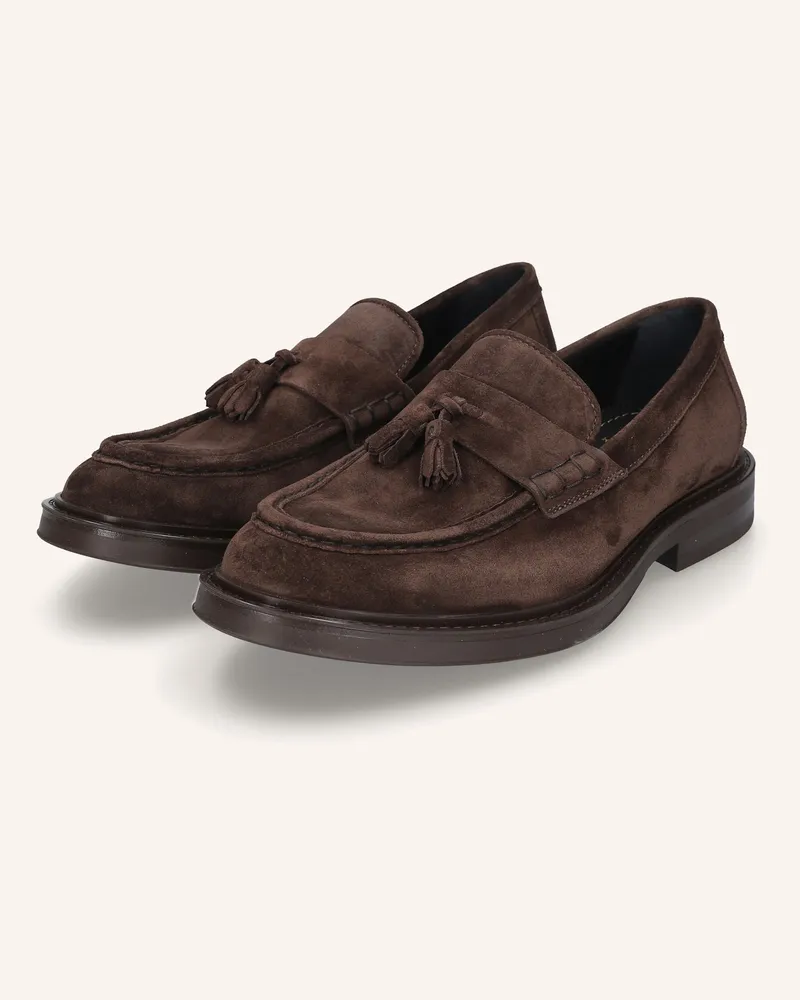 Heinrich Dinkelacker Loafer Florenz Plain V braun Dunkelbraun