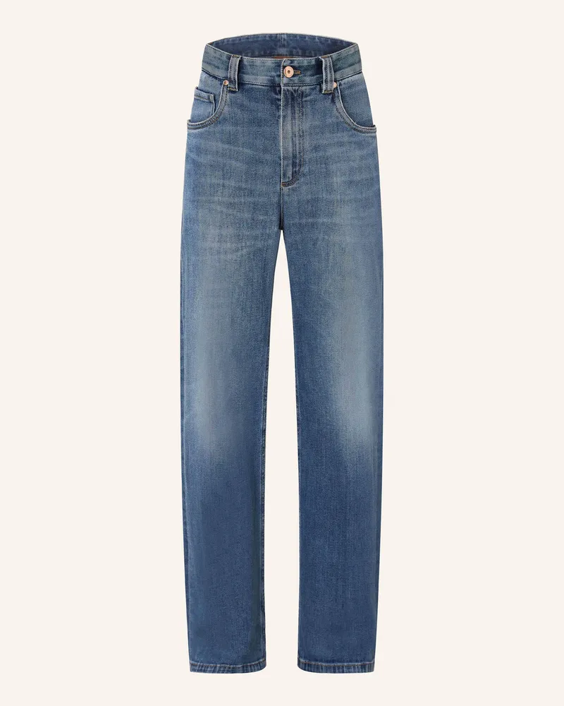 Brunello Cucinelli Jeans-Culotte blau C8986