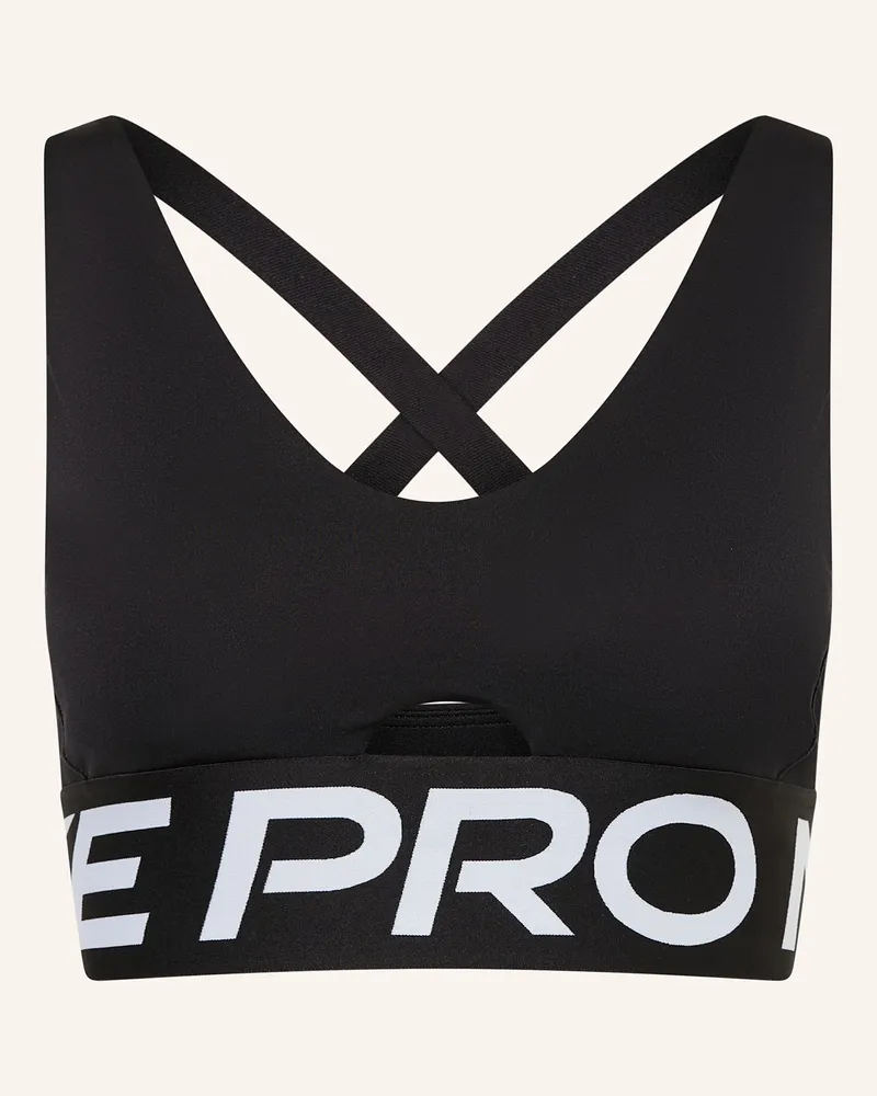 Nike Sport-BH PRO INDY PLUNGE Schwarz