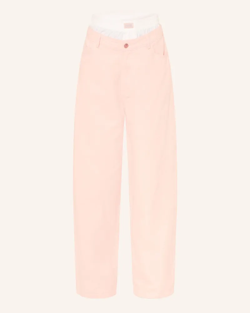 Karo Kauer Wide Leg Jeans rosa 420