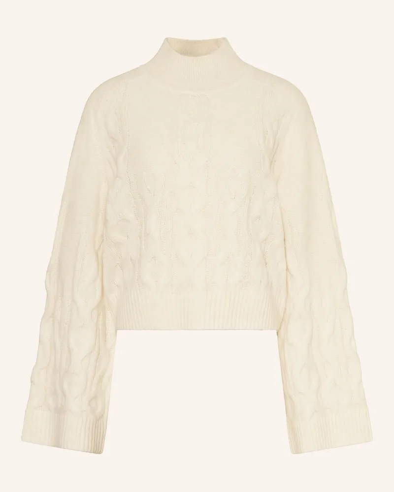 Mrs & HUGS Pullover Mit Alpaka weiss Ecru