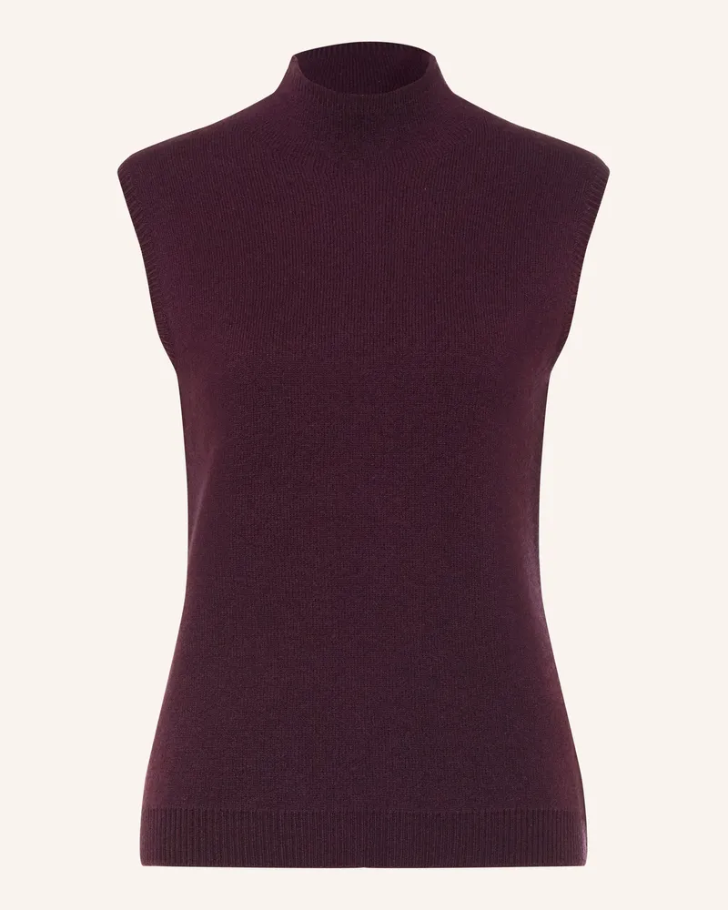lilienfels Pullunder Mit Cashmere lila Dunkellila