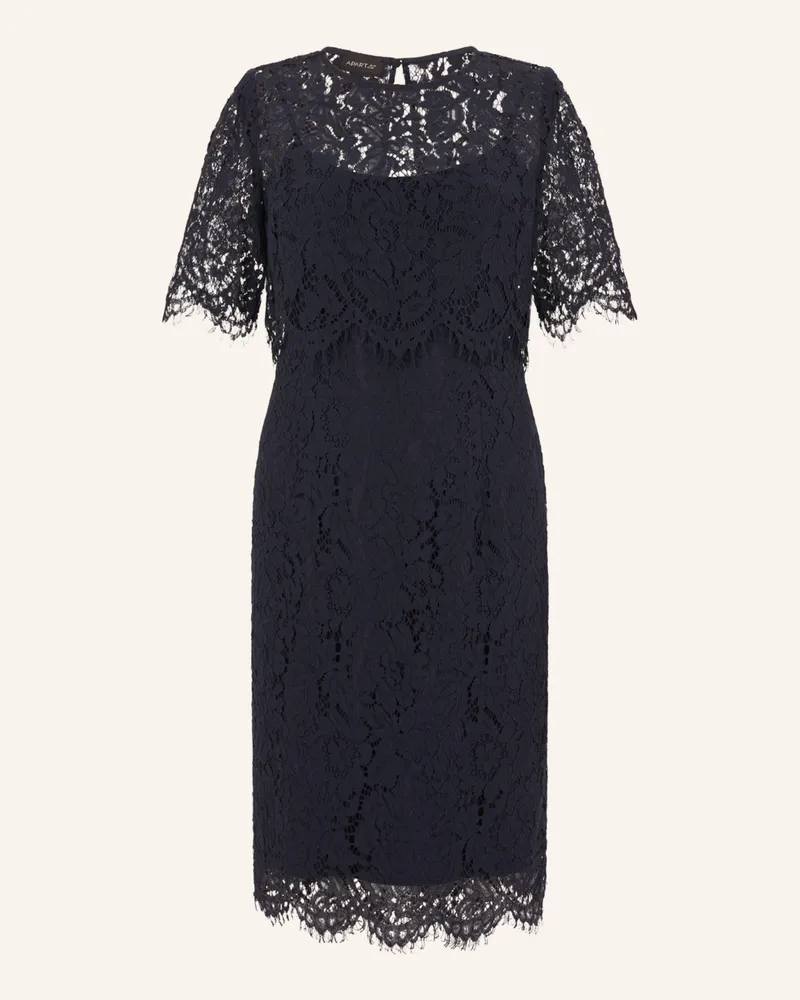 Apart Spitzenkleid Mit Spitzenjacke blau Dunkelblau