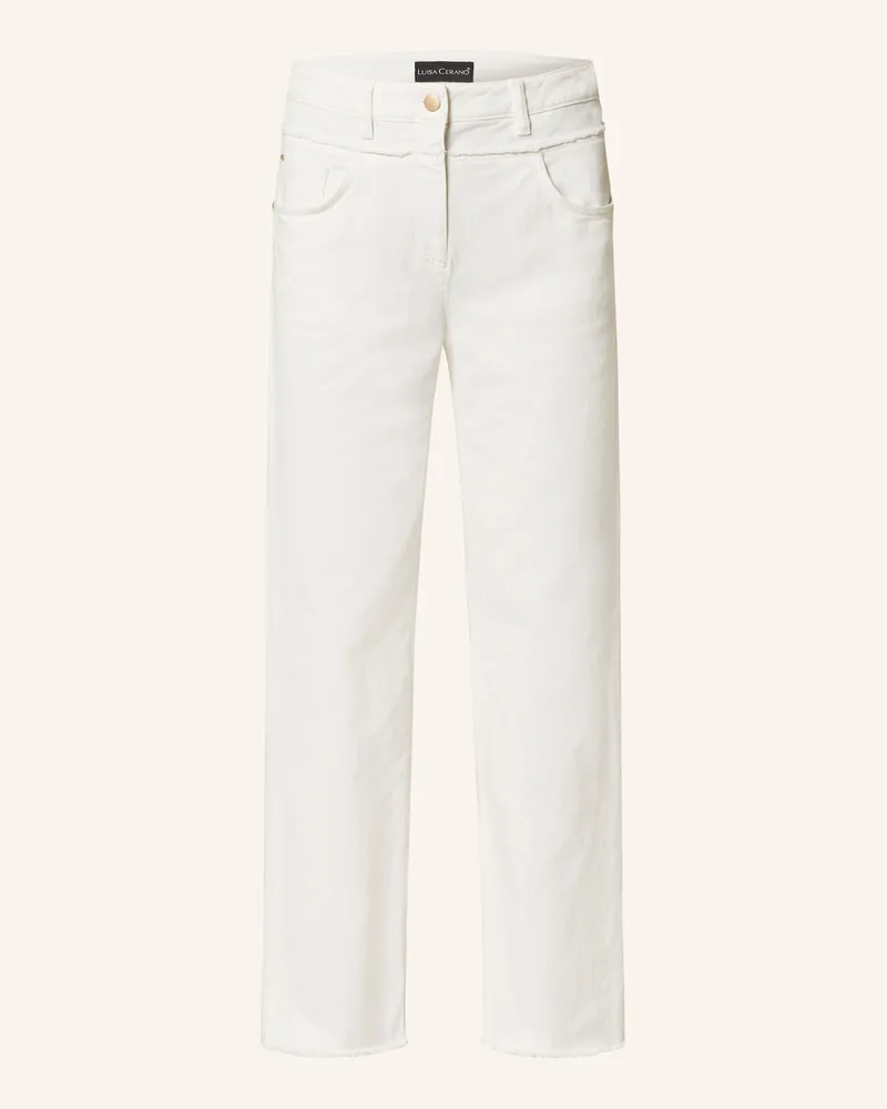 Luisa Cerano Straight Jeans Weiss