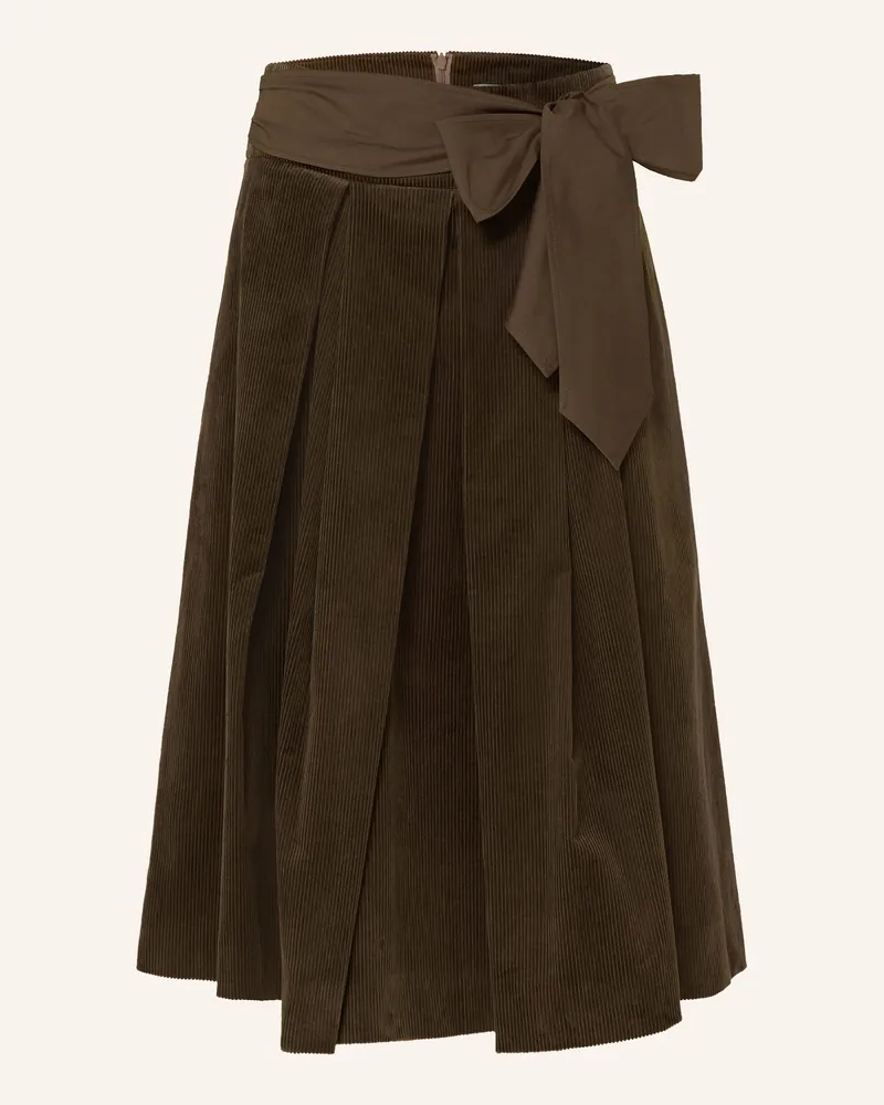 Die Rockmacherin Trachtenrock Kochelsee Aus Cord braun Braun