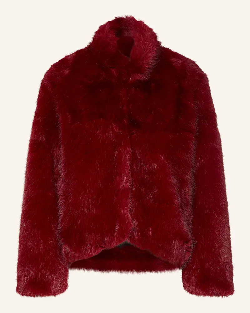 Frieda & Freddies Kunstfell-Jacke Miss Boho rot Dunkelrot