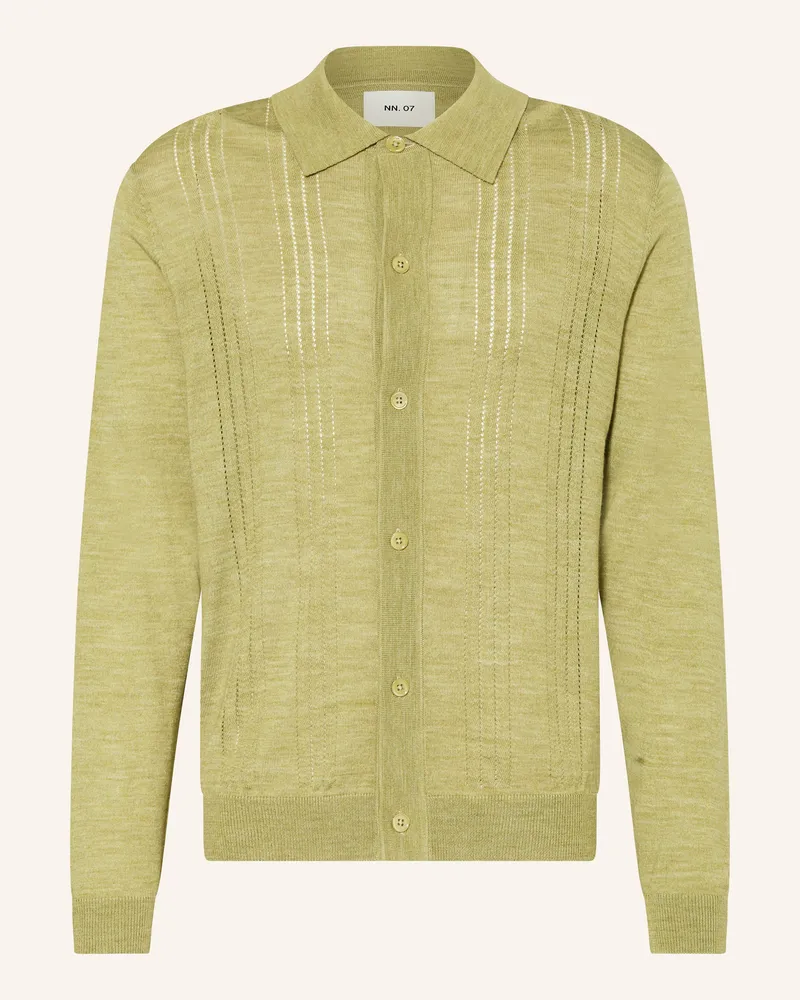 NN 07 Strickhemd THOR Regular Fit Oliv