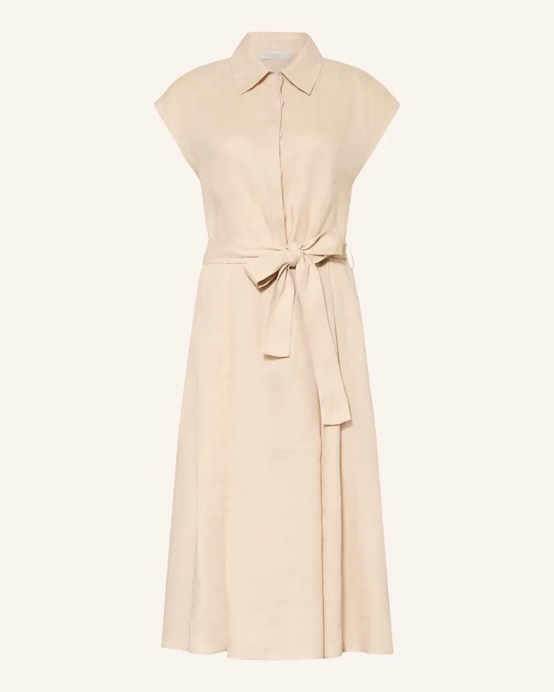 Antonelli Firenze Hemdblusenkleid Linda Aus Leinen beige Beige