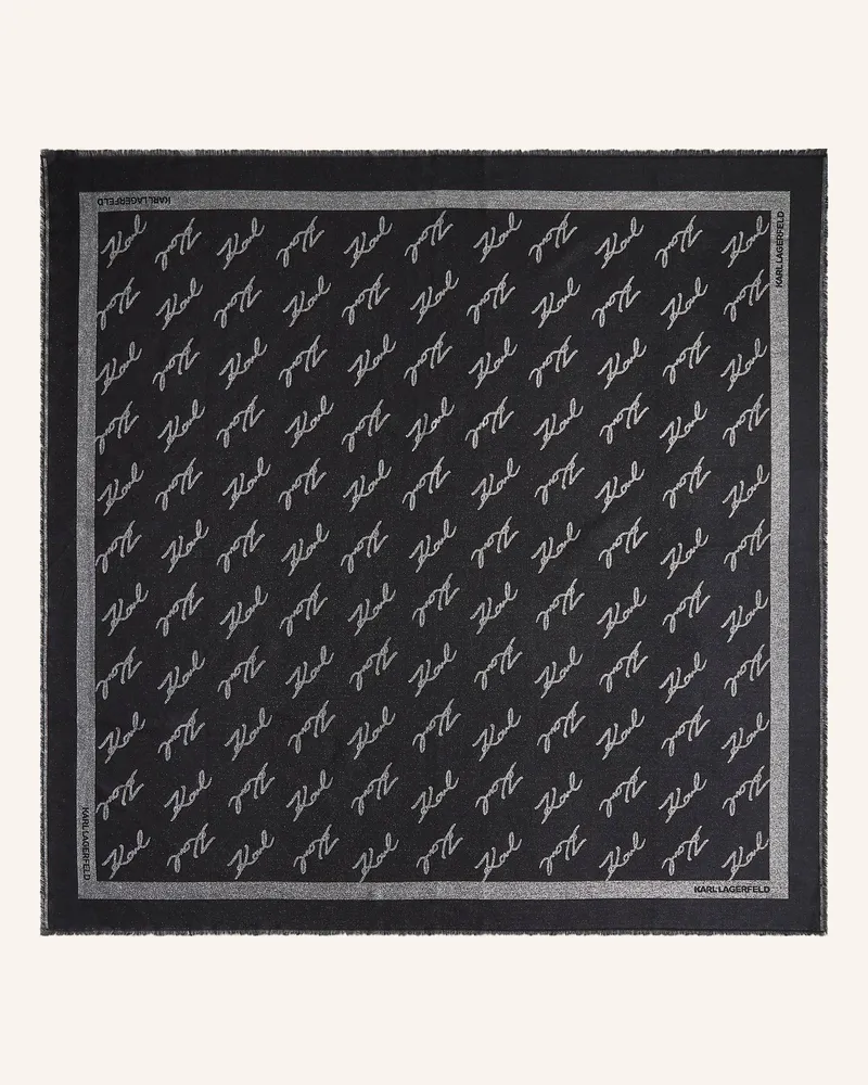 Karl Lagerfeld Schal Schwarz