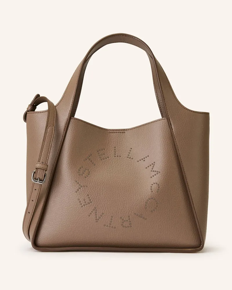 Stella McCartney Shopper mit Pouch Taupe