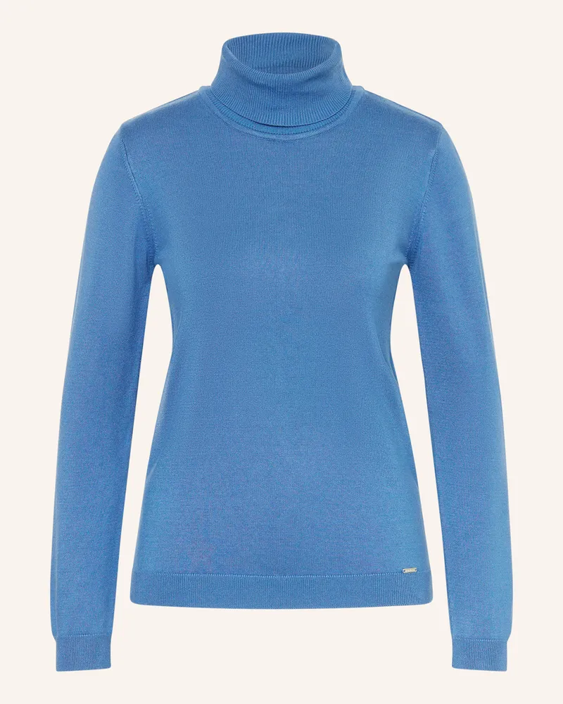 More & More Rollkragenpullover Blau