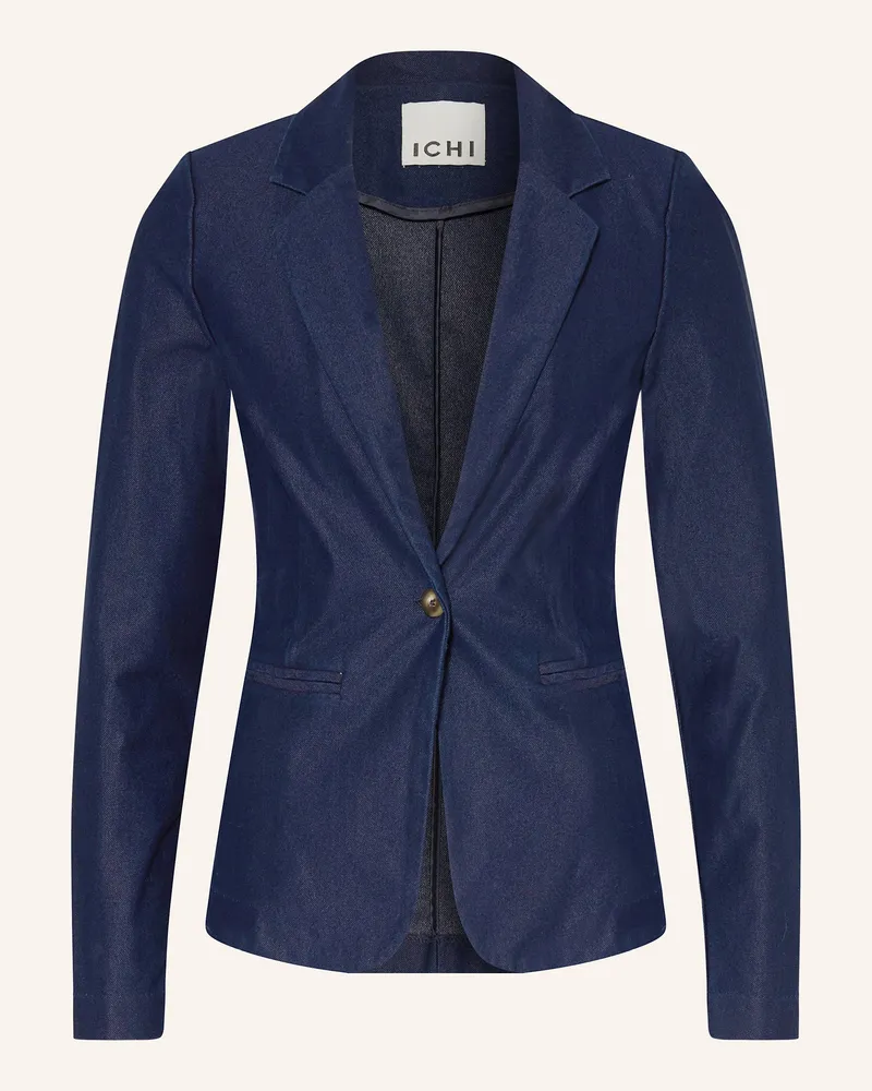 ICHI Blazer IHKATE in Jeansoptik Dunkelblau