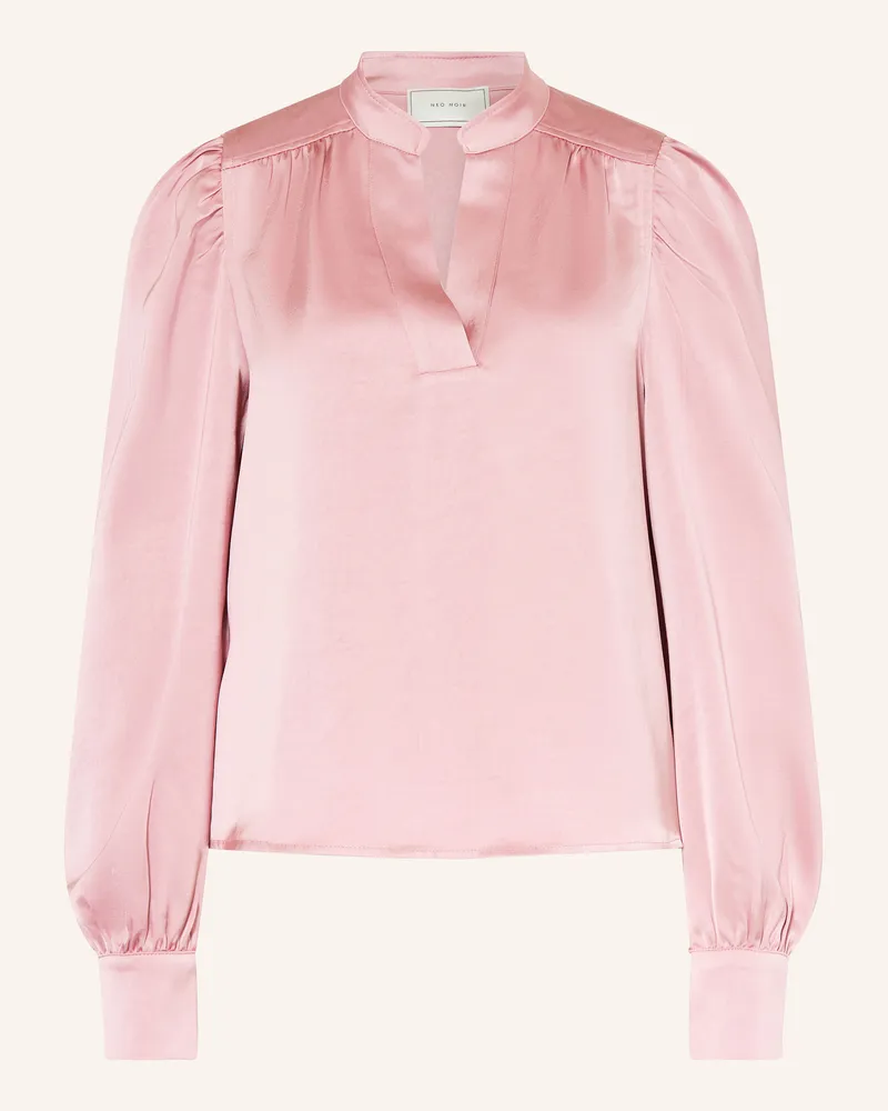 Neo Noir Blusenshirt Rosslyn Aus Satin pink Rosa