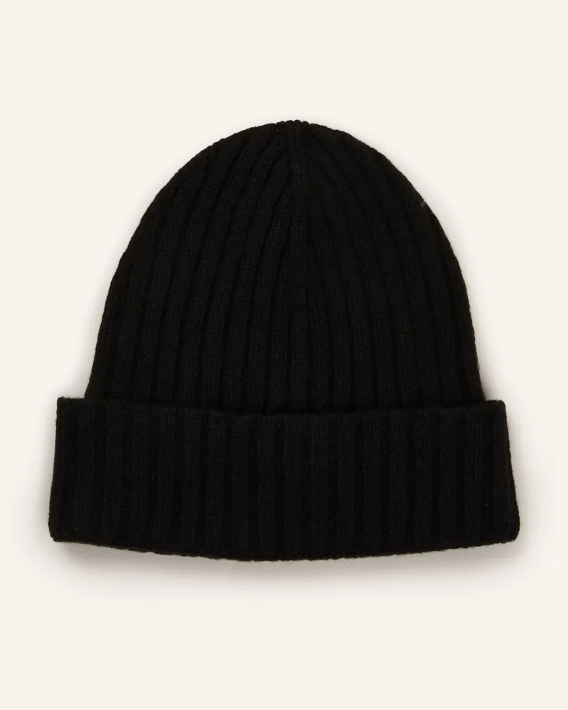 Daniele Fiesoli Cashmere-Mütze schwarz Schwarz
