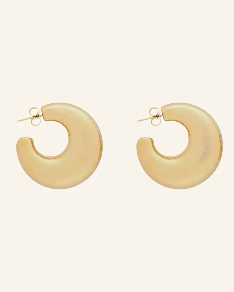 Vanessa Baroni Creolen MOON EARRINGS GOLD by GLAMBOU Gold