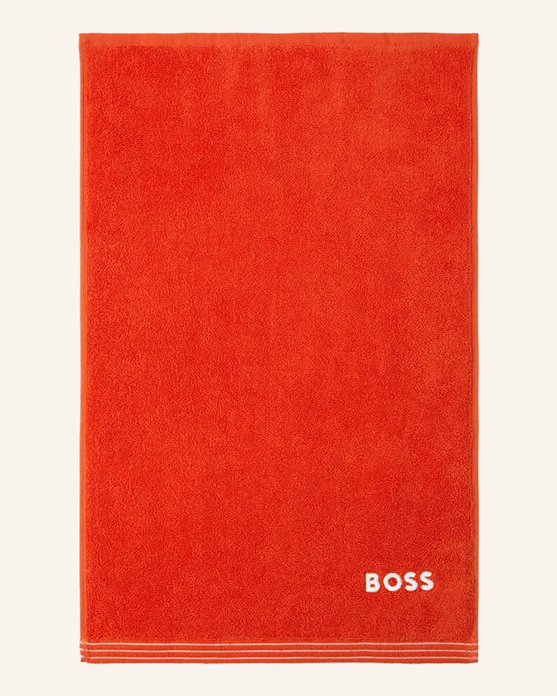 HUGO BOSS Gästetuch 2er Set Edge rot Rot