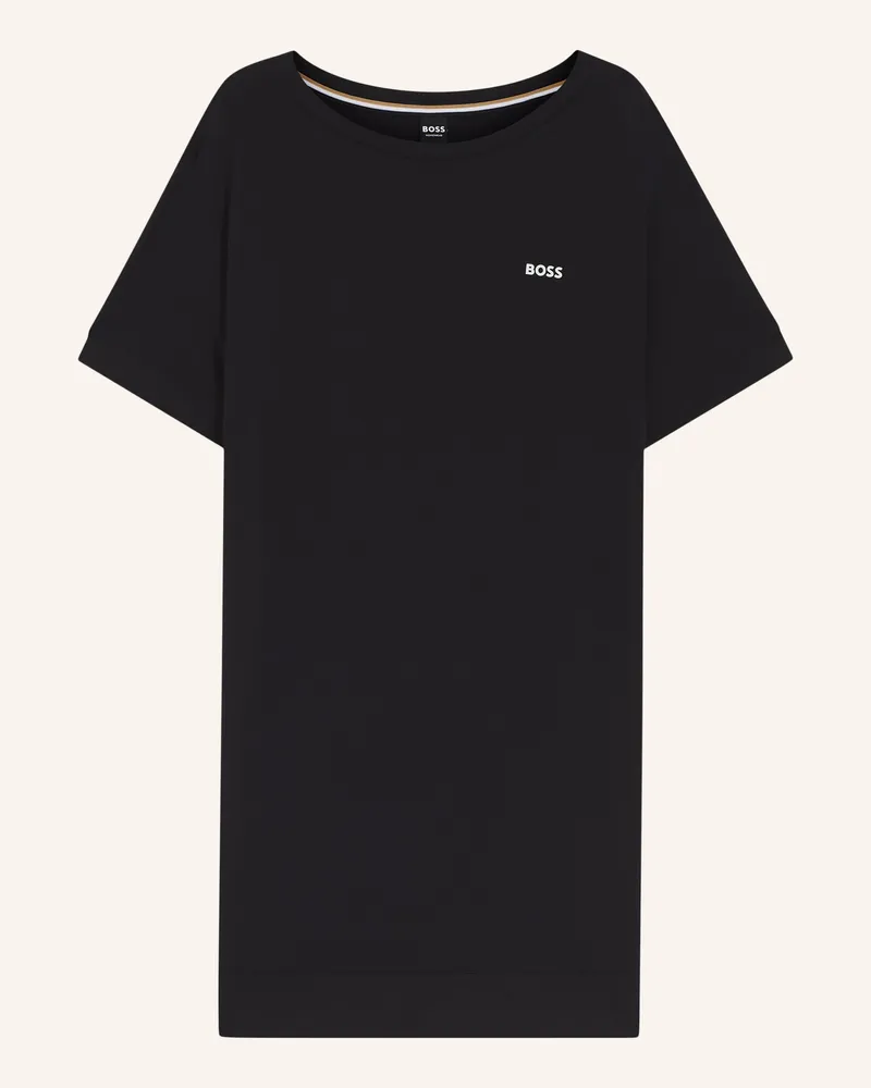 HUGO BOSS Nachtwäsche Element_Nightie schwarz Schwarz